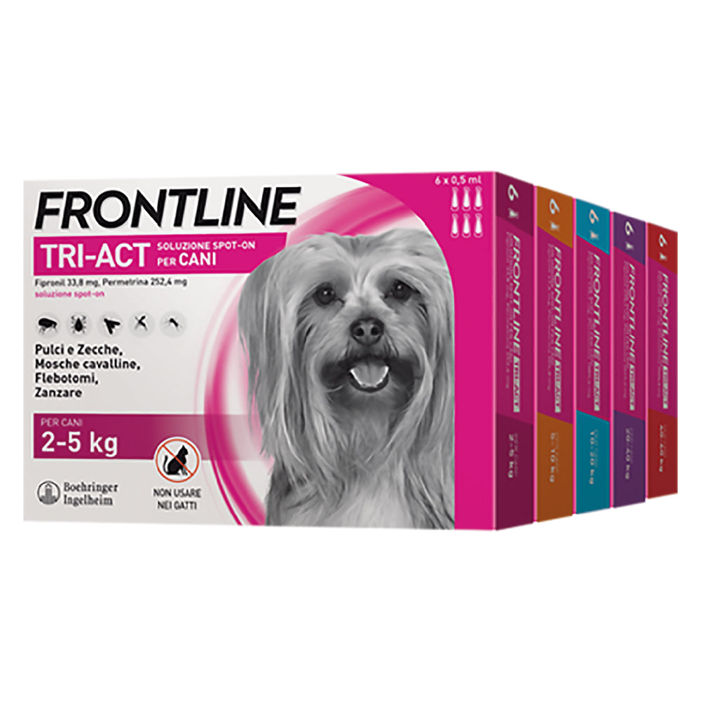 ANTIPARASSITARIO 'FRONTLINE TRI-ACT' cani 5/10 kg - 3 pipette ml 1