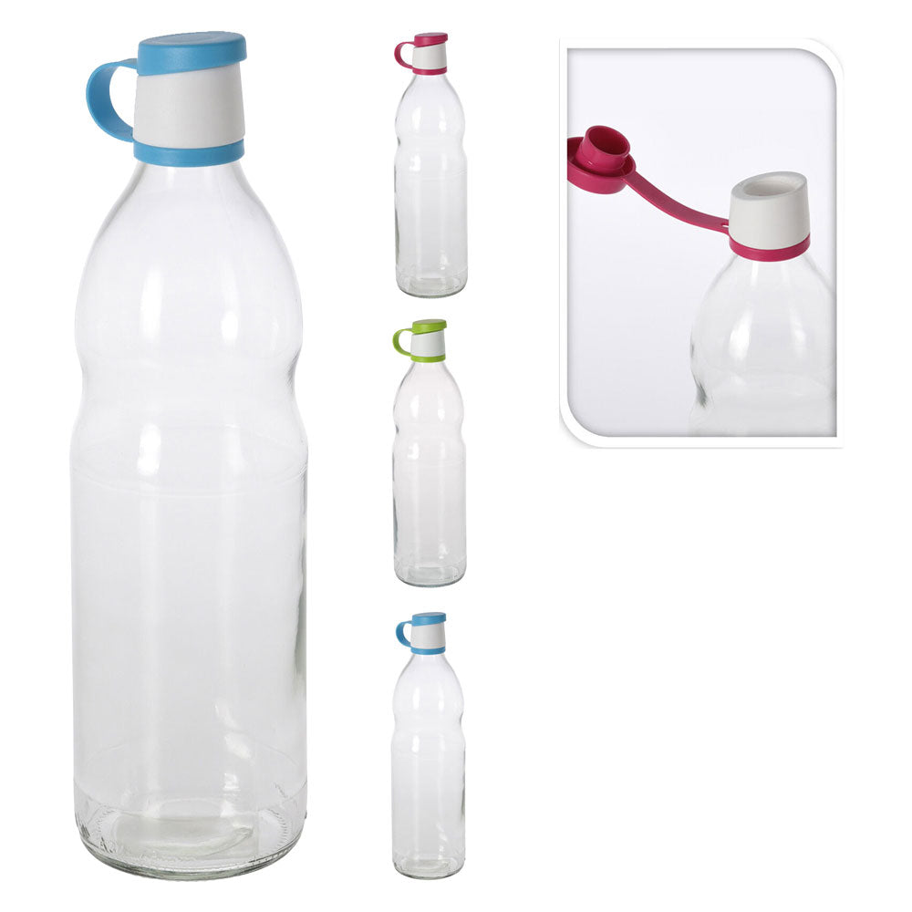 BOTTIGLIA IN VETRO 'COLORATA' 1000 ml - colori assortiti