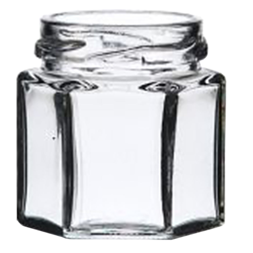 VASO VETRO 'BOCCACCIO' PER ALIMENTI TIPO 'ESAGONAL 45 ml - imbocc. Ø 43 mm