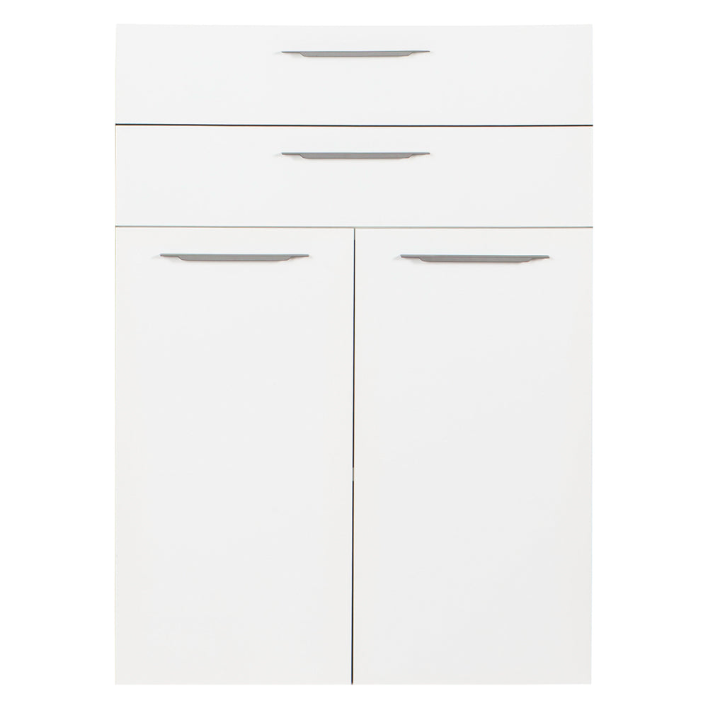 COPPIA ANTE COMPONIBILI CON CASSETTI PER LIBRERIA cm. 75 x h.105 - bianche