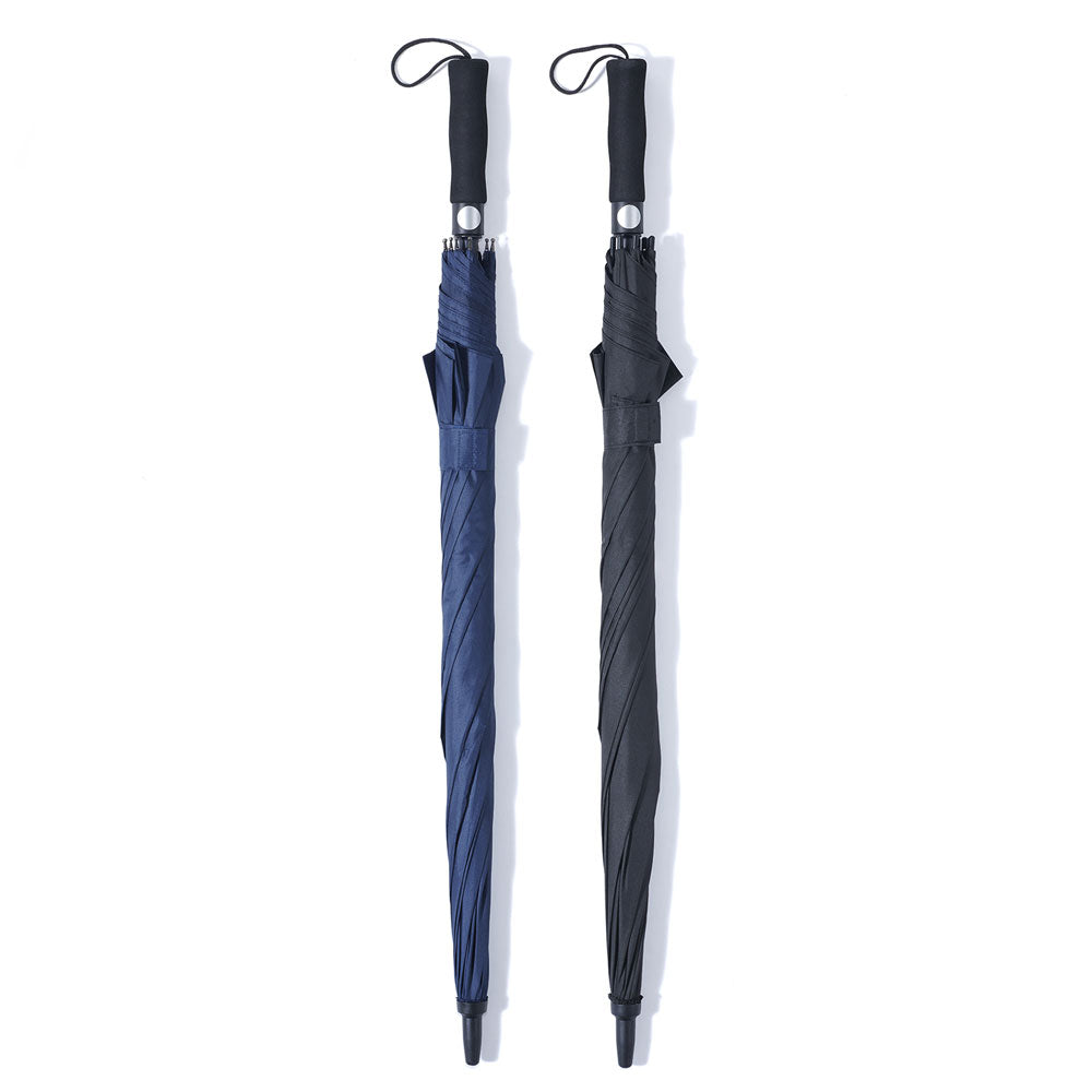 OMBRELLO AUTOMATICO 'PR010' tinta unita - tessuto nero