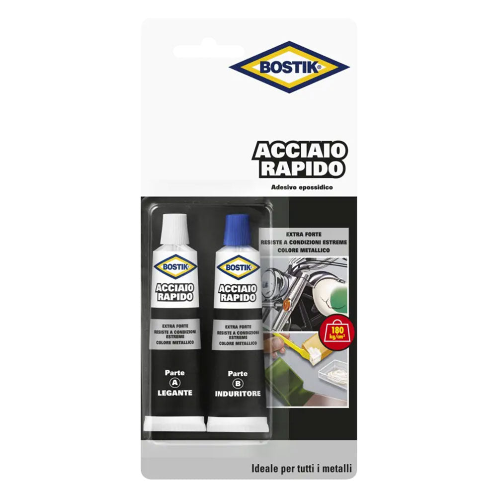 ADESIVO 'ACCIAIO RAPIDO' ml. 30 (2 x 15 ml)