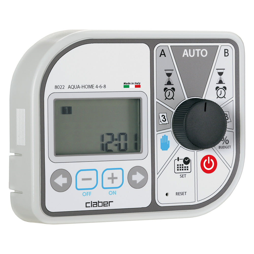 CENTRALINA PER IRRIGAZIONE 'AQUA-HOME 4-6-8' Art. 8022 - 2 programmi blister