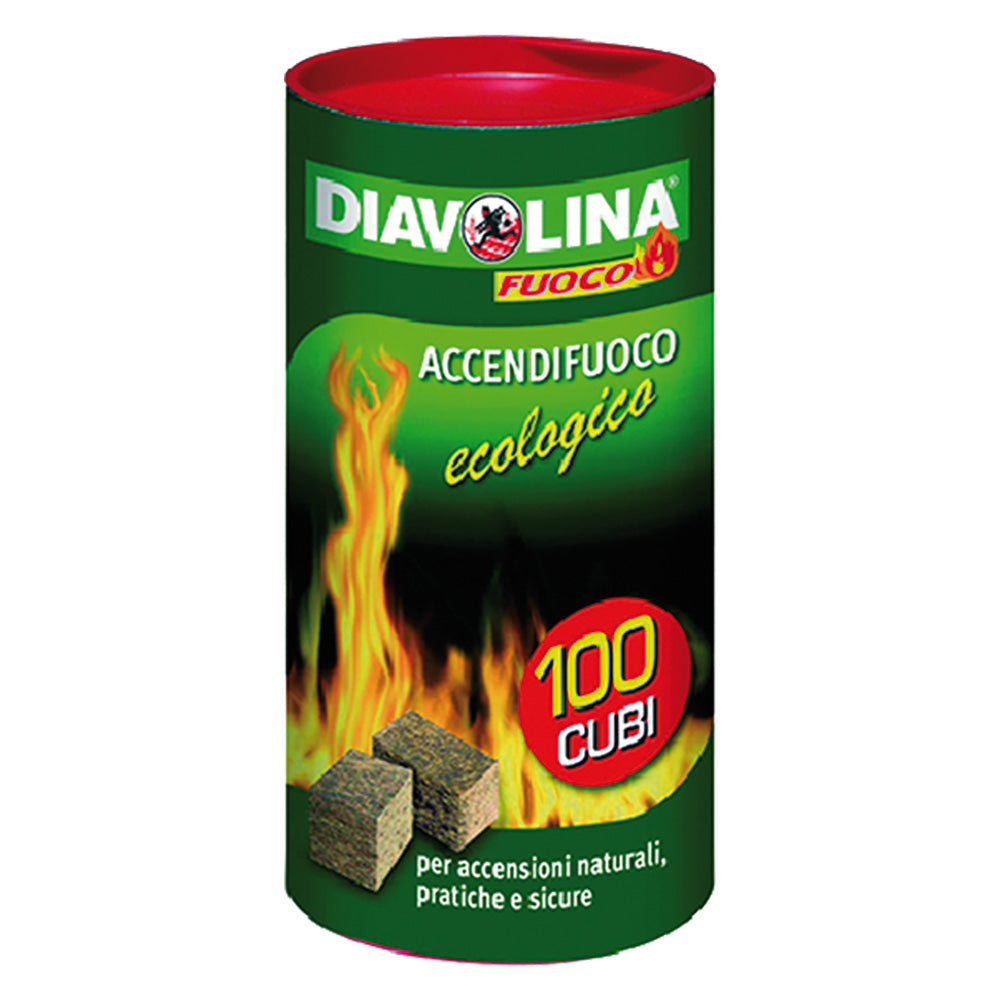 DIAVOLINA 'ACCENDIFUOCO ECOLOGICA' 100 cubi - art. 15317