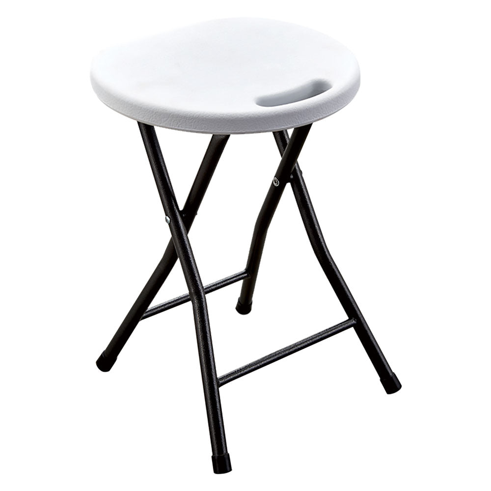 SGABELLO PIC NIC PIEGHEVOLE 'PARTY' cm 33 x 30 H 46 cm - col.bianco