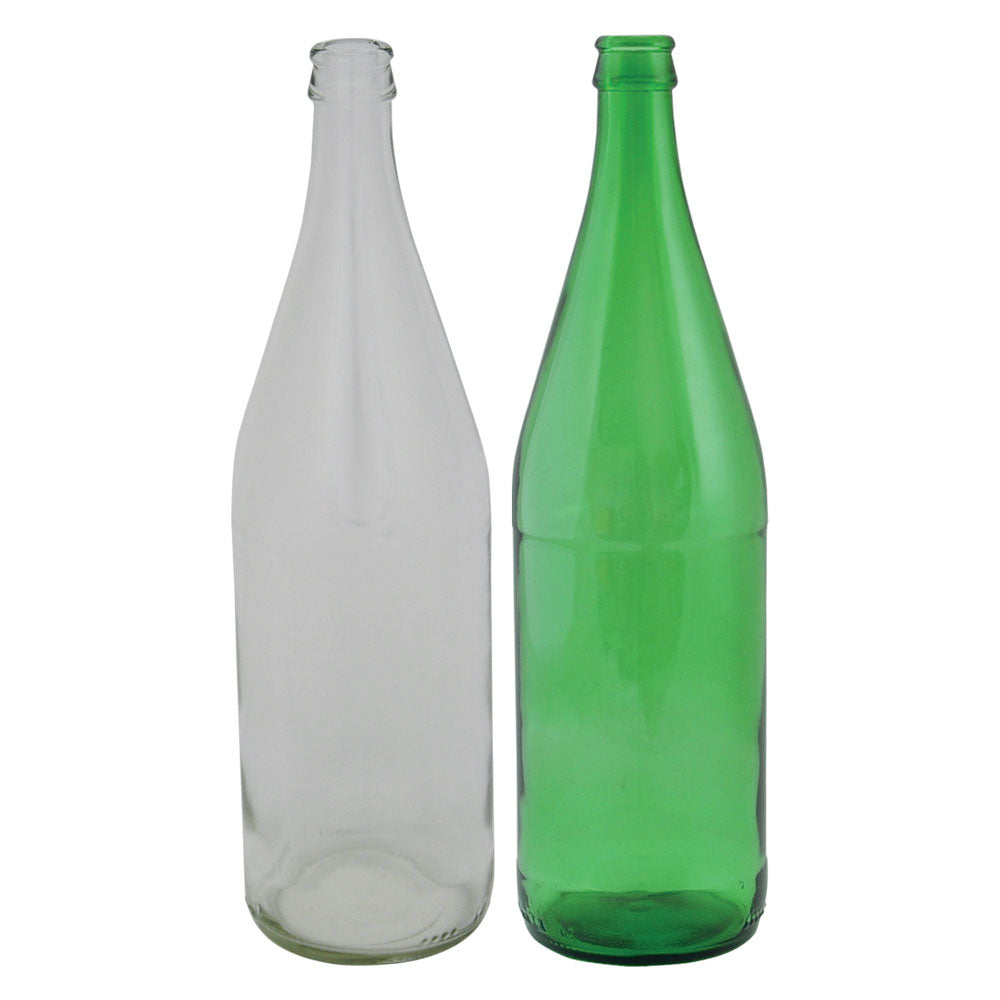 BOTTIGLIA IN VETRO 'VICHY' 1000 ml - colore verde