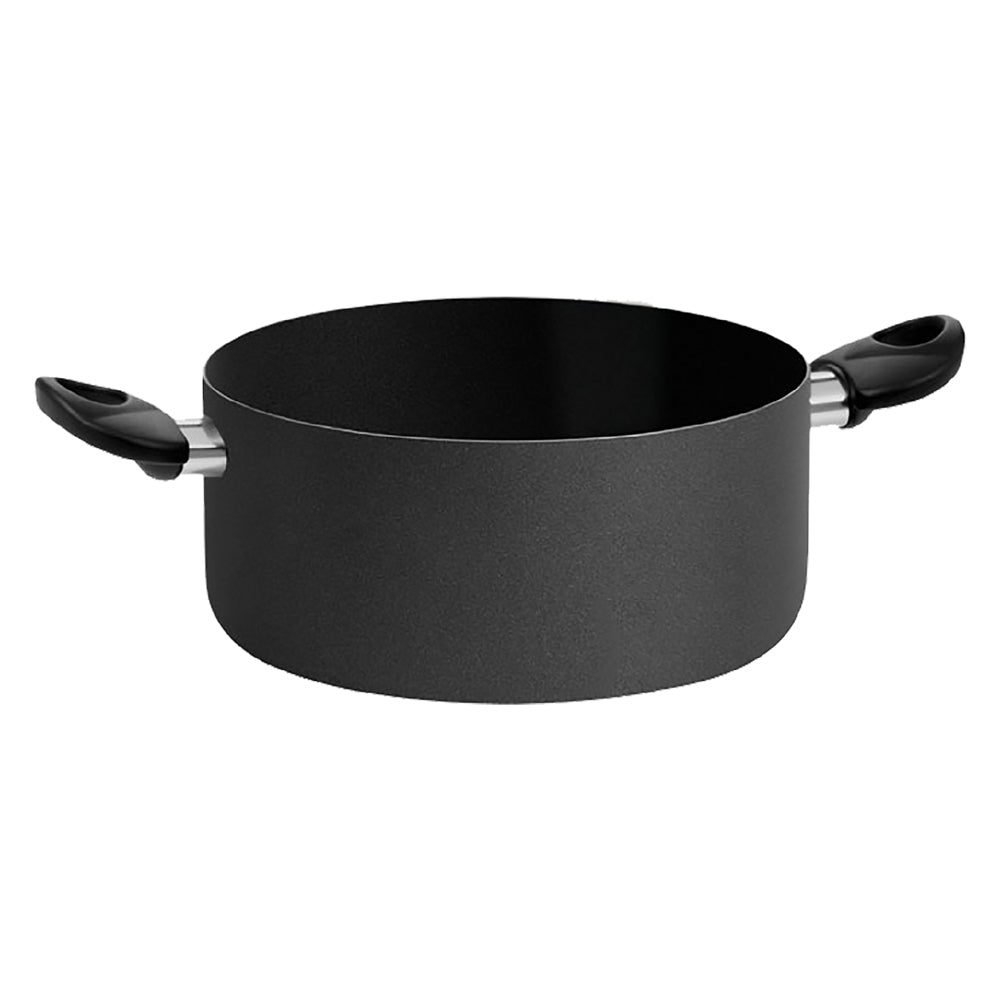 CASSERUOLA DUE MANICI 'BLACK LINE' Ø cm. 16 - h.8 - capacità 2,5 lt.