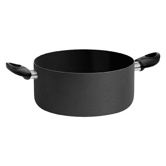 CASSERUOLA DUE MANICI 'BLACK LINE' Ø cm. 20 - h.9,5 - capacità 3 lt.