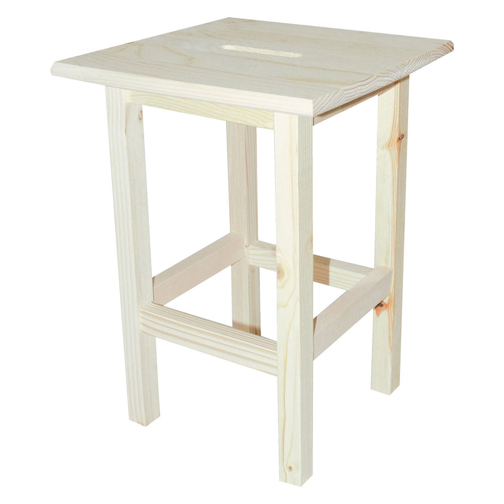 SGABELLO 'ALTO' cm 30 x 30 x h 45 - noce