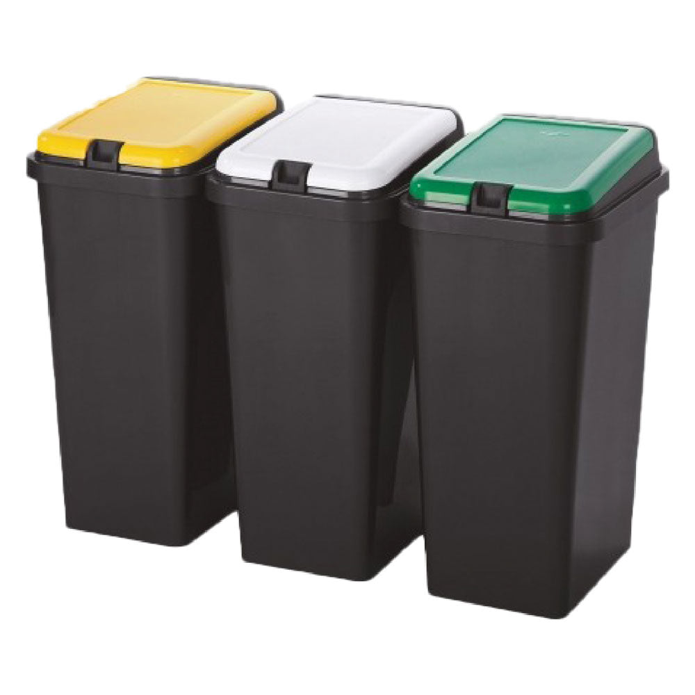 PATTUMIERA RACCOLTA DIFFERENZIATA SET 'BIDO'' 45 lt. cm 29 x 39 x 64,2