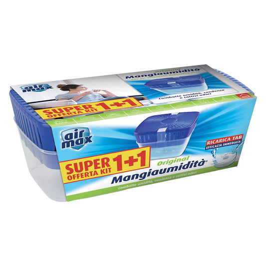 ASSORBIUMIDITA' KIT 'AIR MAX VORTEX' 2 dispositivi + tab 450 gr.
