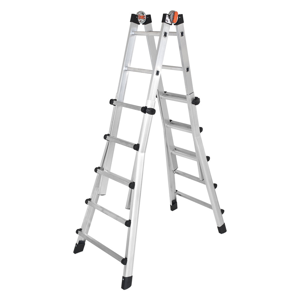 SCALA MULTIUSO 'PEPPINA' gr. 5+5 - ap. cm 482 / ch. cm 141