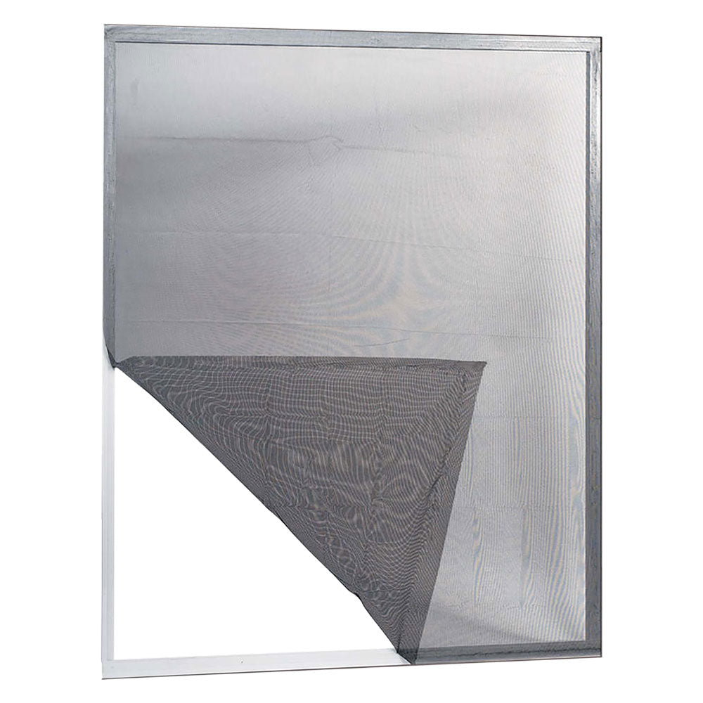 ZANZARIERA IN POLIESTERE ADESIVA PER FINESTRE 'ECCO' cm 150 x 180 col. grigio