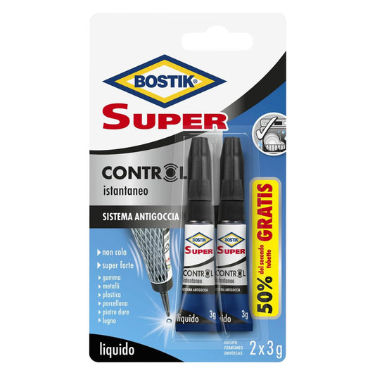 ADESIVO CIANOCRILATO 'SUPER CONTROL' gr. 3 - blister 1 pz