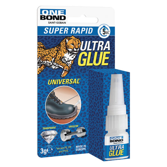 ADESIVO ISTANTANEO UNIVERSALE GEL 'ULTRA GLUE UNIVERSAL GEL' gr. 3