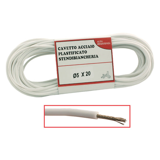 CAVETTO STENDIBIANCHERIA 'BIANCO L' ø 5 x mt 20