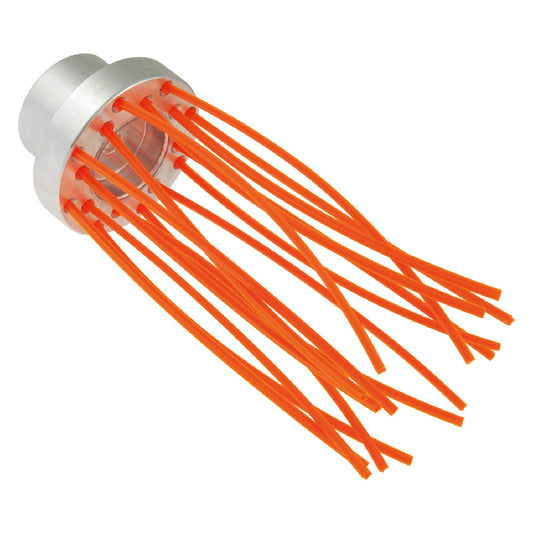 SPAZZOLA MULTIFILO SUPPORTO ALLUMINIO 'BRUSH' 16 fili - Ø 80 mm