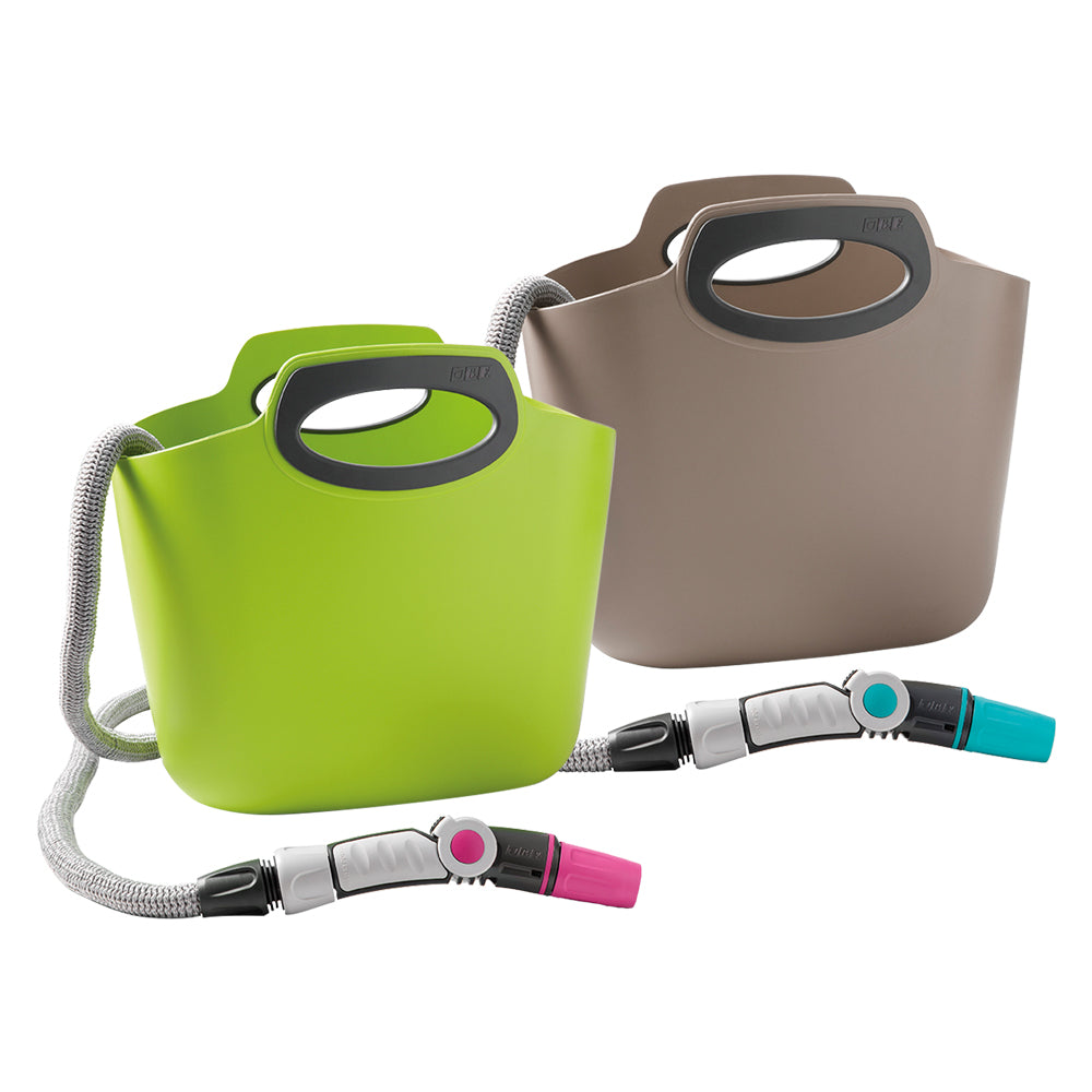 TUBO ESTENSIBILE PER GIARDINO IN KIT 'AQUAPOP 30' col. verde