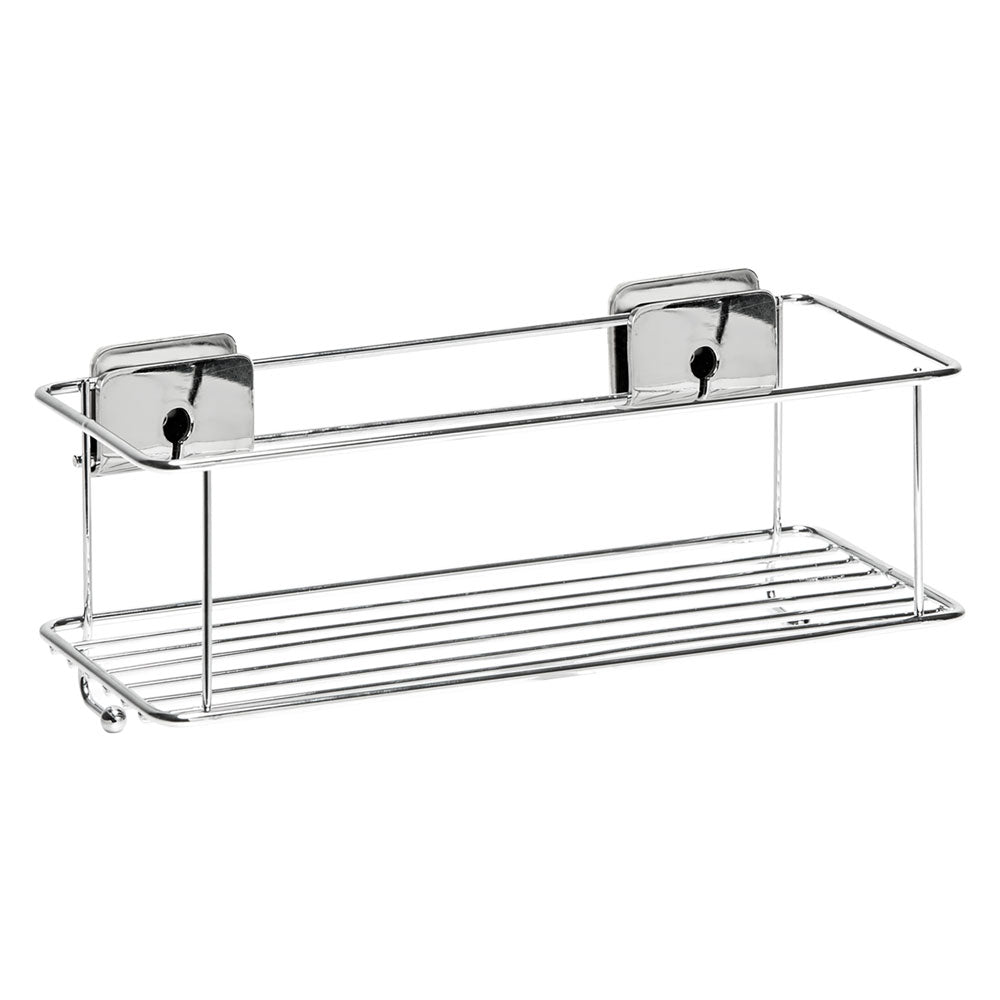 CESTELLO PER DOCCIA RIPIANO SINGOLO SERIE 'GRIP' cm 26 x 11,3 x h.12