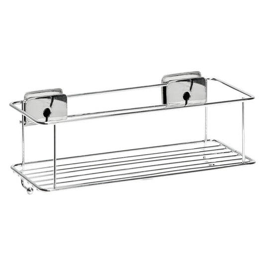 CESTELLO PER DOCCIA RIPIANO SINGOLO SERIE 'GRIP' cm 26 x 11,3 x h.12