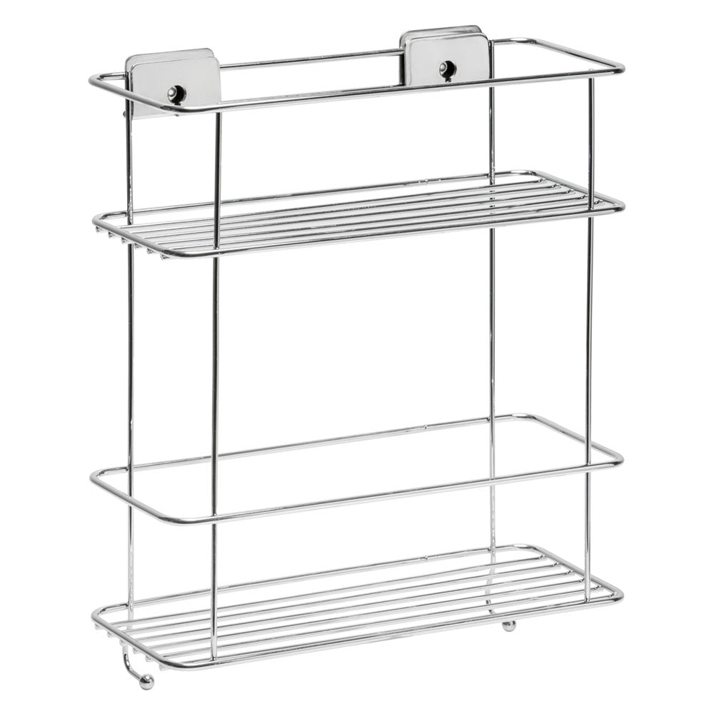 CESTELLO PER DOCCIA RIPIANO DOPPIO SERIE 'GRIP' cm 26 x 11,3 x h.32