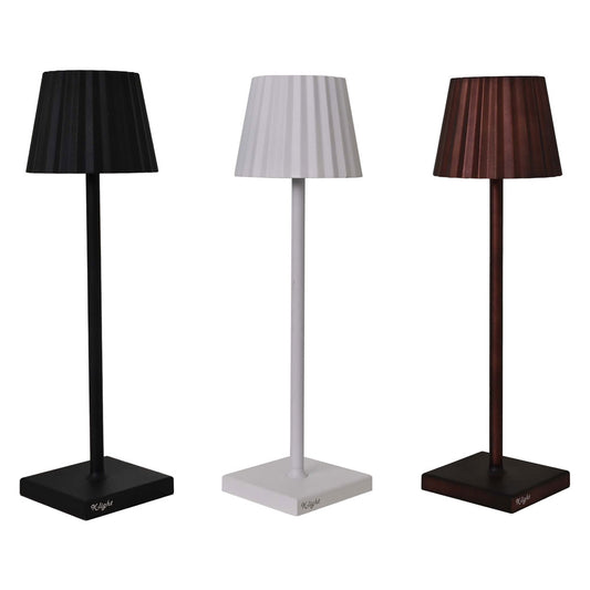 LAMPADA DA TAVOLO RICARICABILE 'K-LIGHT' corpo colore nero