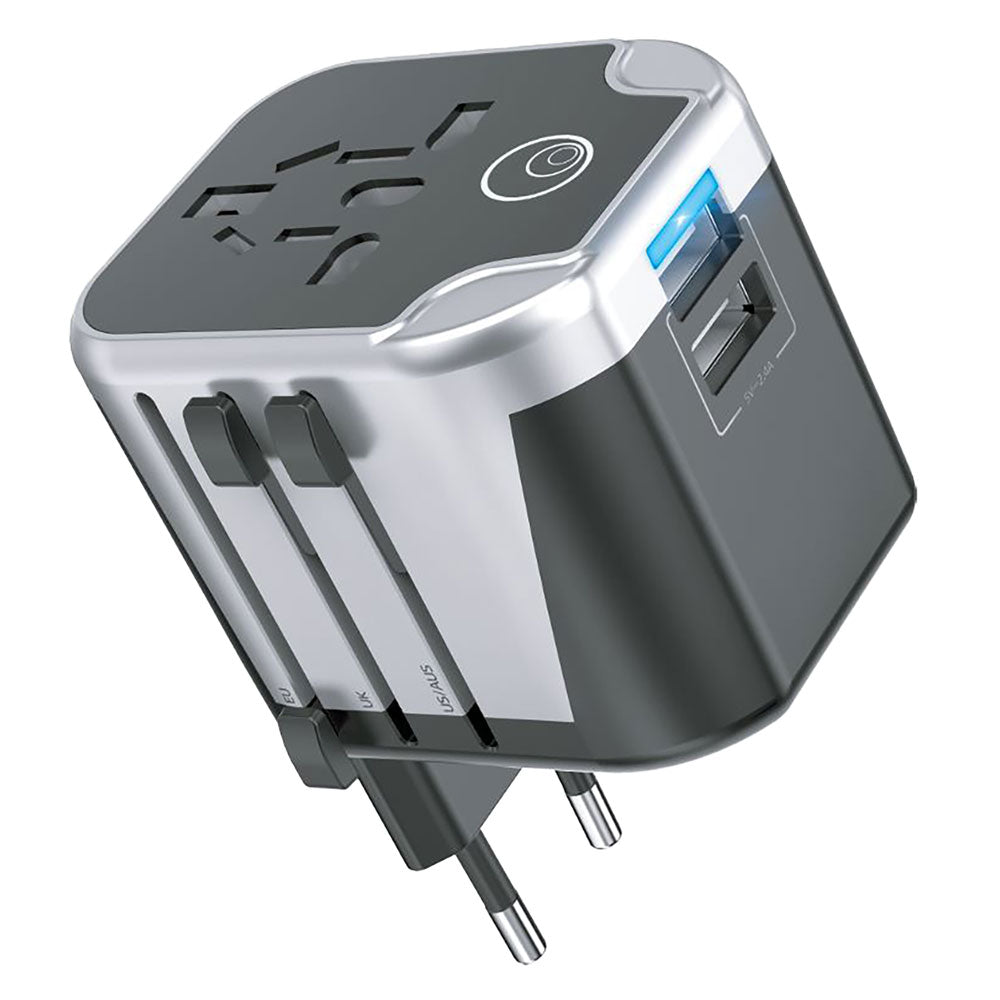 ADATTATORE CARICATORE CONVERTIBILE DA VIAGGIO  12W