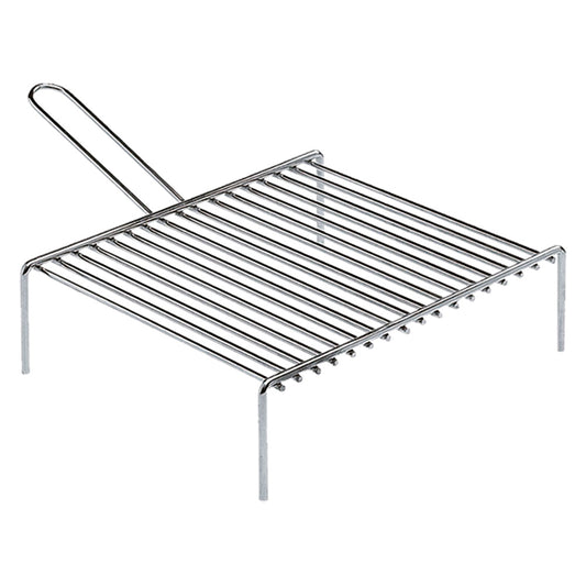 GRATICOLA PER CAMINO 'PESANTE' cm 35 x 60 - 2 manici