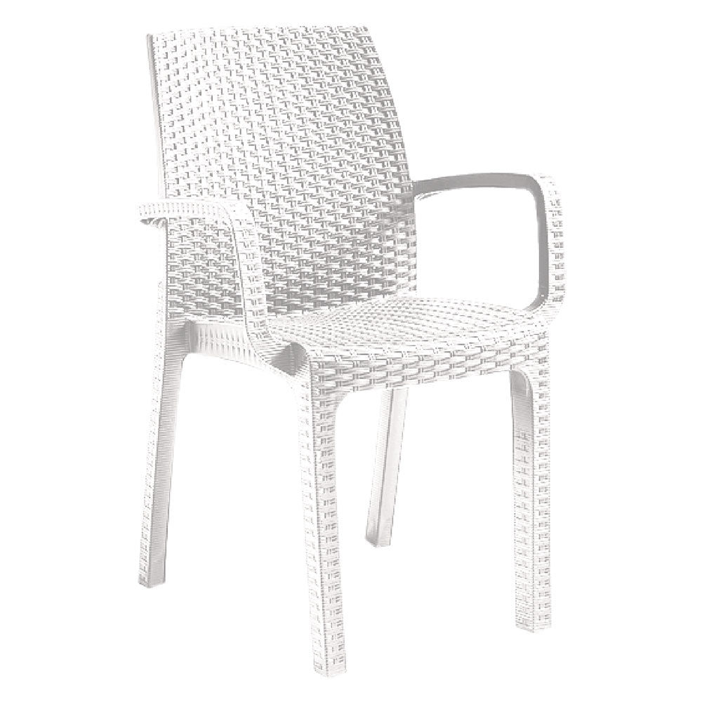 SEDIA IN POLIPROPILENE 'VERONA ARMCHAIR' bianco