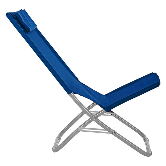 SPIAGGINA CON POGGIATESTA 'MARATEA' tessuto colori assortiti - seconda scelta