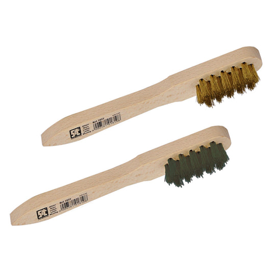 SPAZZOLA A MANO PER CANDELE mm 150x35 - fili ottone Ø mm 0,15